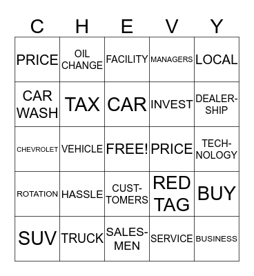 NO HASSLE BINGO Card