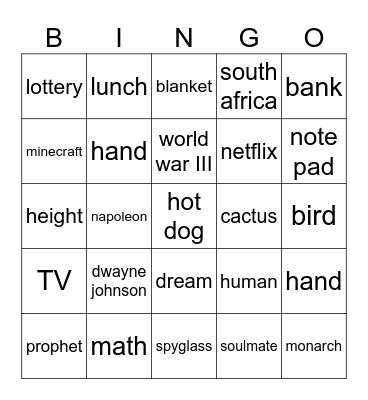 Infinite Craft Bingo Card
