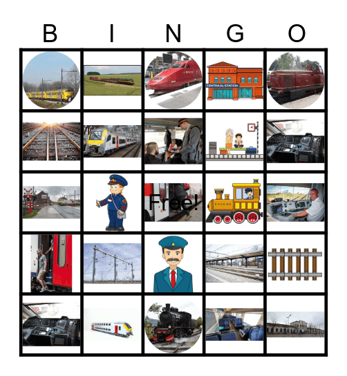 De trein Bingo Card