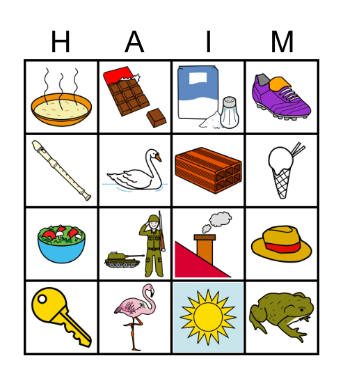 BINGO DO HAIM Bingo Card