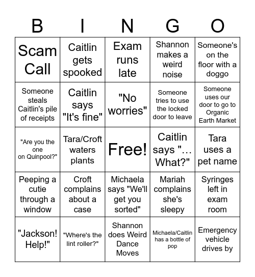 CCS Bingo Card