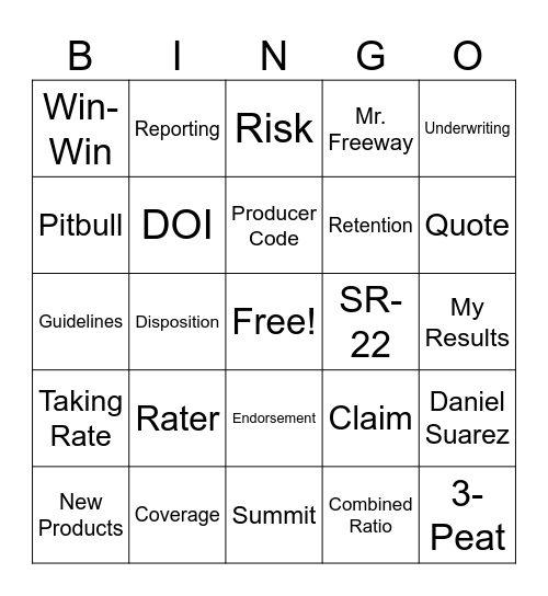 Breakout Bingo Card