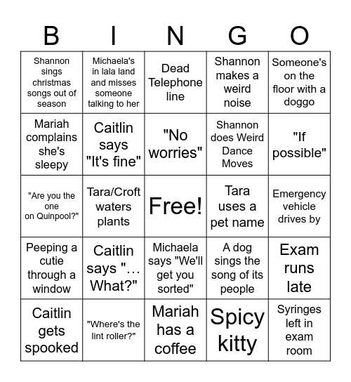 CCS BINGO Card