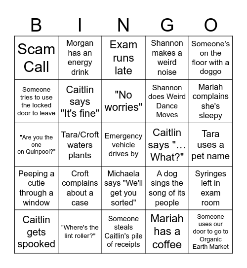 CCS BINGO Card