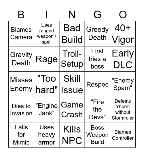 Heinz_hartz DS3 Playthrough Bingo Card