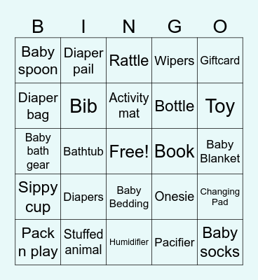 BABY BINGO! Bingo Card