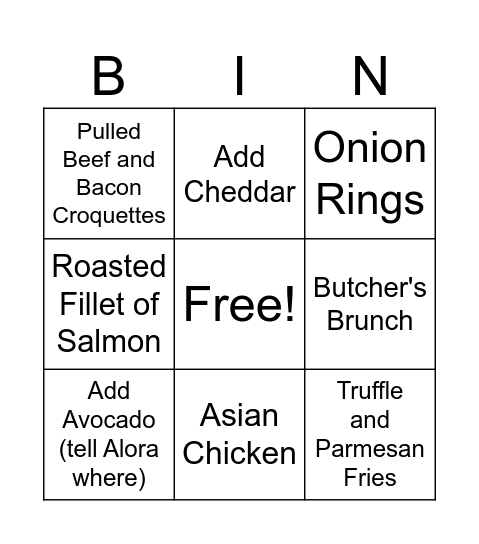 Cosy Afternoon Bingo 2 Bingo Card