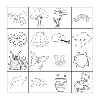 Spring Bingo (No Text) Bingo Card