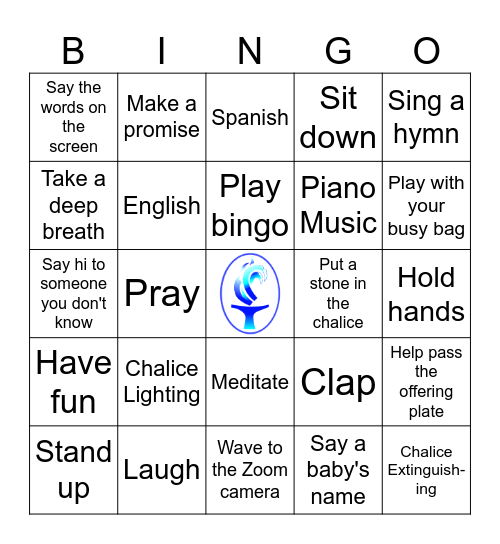Children Are a Blessing Bingo Card