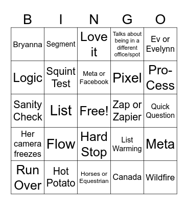 Klaviyo Bingo Card