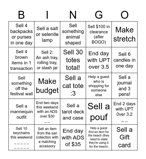 5/17-519 Bingo Card