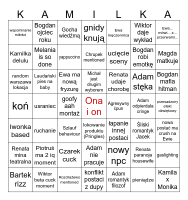 Adam i Ewa Bingo Card