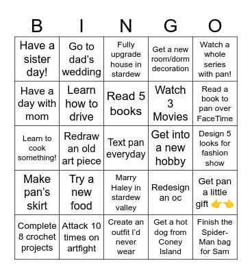 Summer BINGO!!! <3 Bingo Card