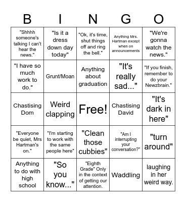 Social Studies Bingo Card