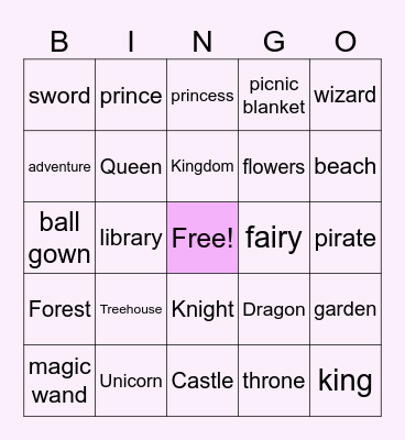 Reading Bingo Card