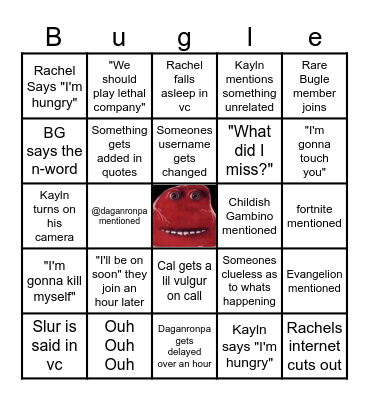 The Bungalow Bingo Card