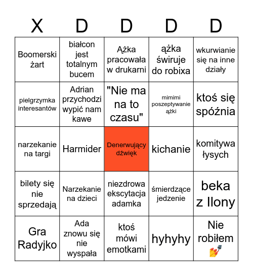 Ptak Bingcommerce Bingo Card