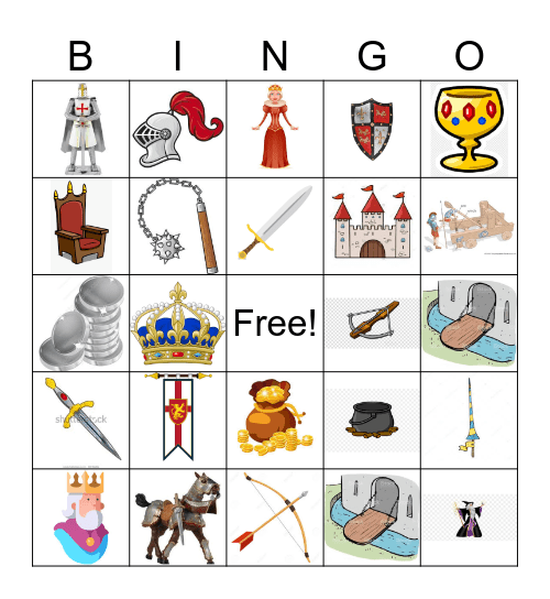 Medieval Bingo! Bingo Card