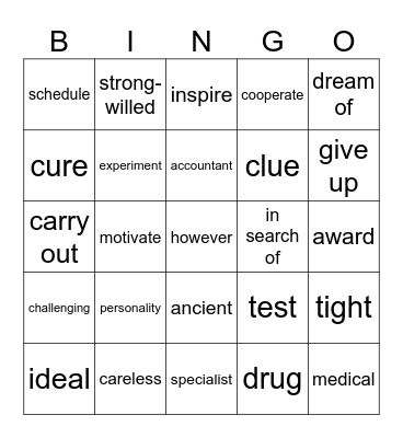 518 10 Bingo Card