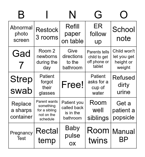 CNA BINGO 2024 Bingo Card