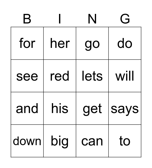 Sam the Sheep Cant sleep Bingo Card