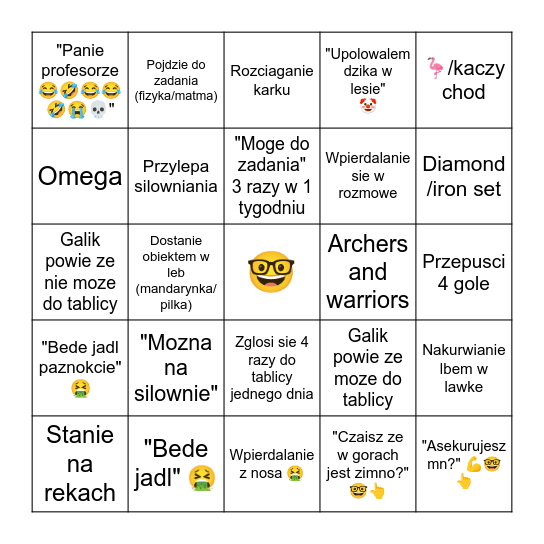 Bingo ANALityczne 👽 Bingo Card