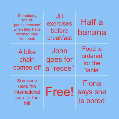 Eureka! Bingo Card