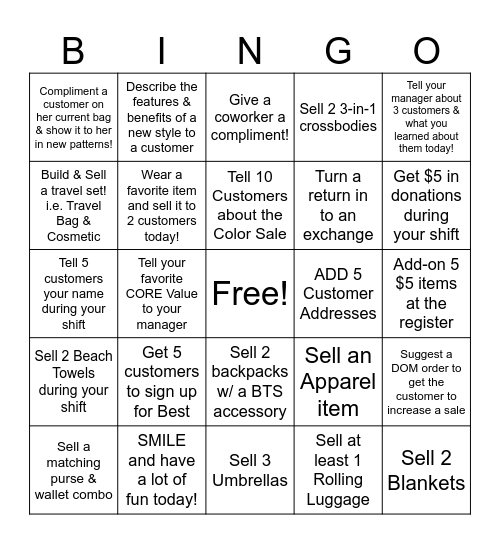 ADS Builder Bingo Card