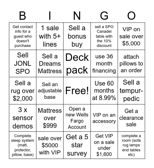 BINGO Card