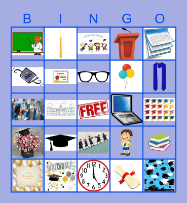 Graduation Bingo 2024 Bingo Card