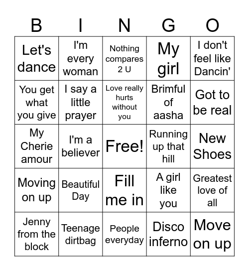 Roots Music Bingo 2 Bingo Card