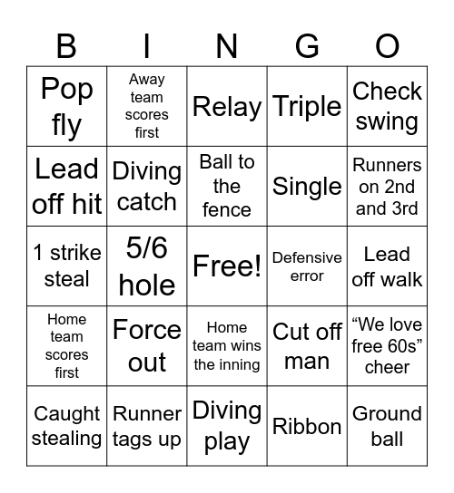 Fanatic Fan Bingo Card