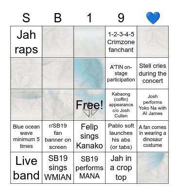 PAGTATAG! Finale BINGO Card