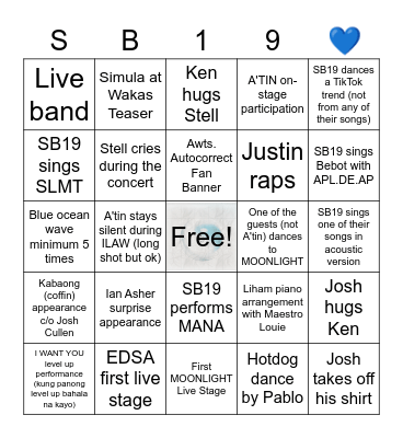PAGTATAG! Finale BINGO Card