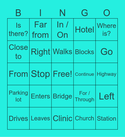 Unit 8 Bingo #2 Bingo Card