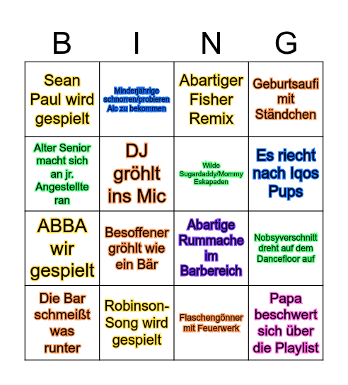 Robi Bingo Discoedit 24 2.0 Bingo Card