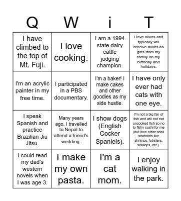 Bingo Card