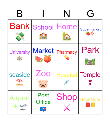Place Bingo Card