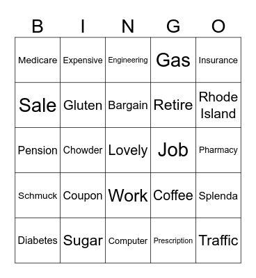 Winkleman Bingo Card