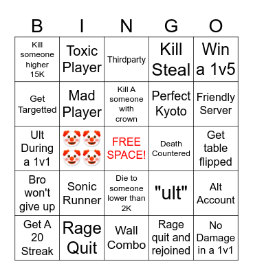 The Strongest Bingo Card
