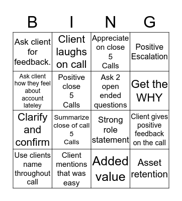 CEI SUCCESS Bingo Card
