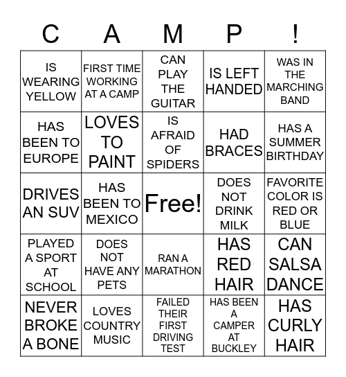 Bingo Card