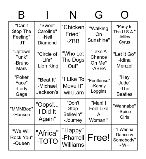 Mixed genre 2 Bingo Card