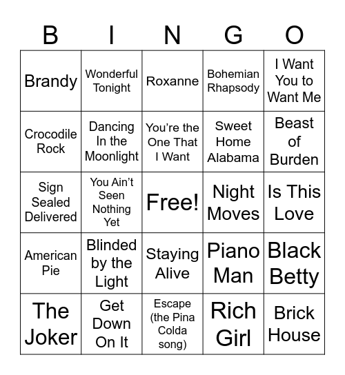 ~~~~~~~~ 2 ~~~~~~~~~ Bingo Card