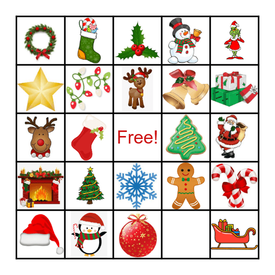 COLLECTIONS HOLIDAY BINGO Card