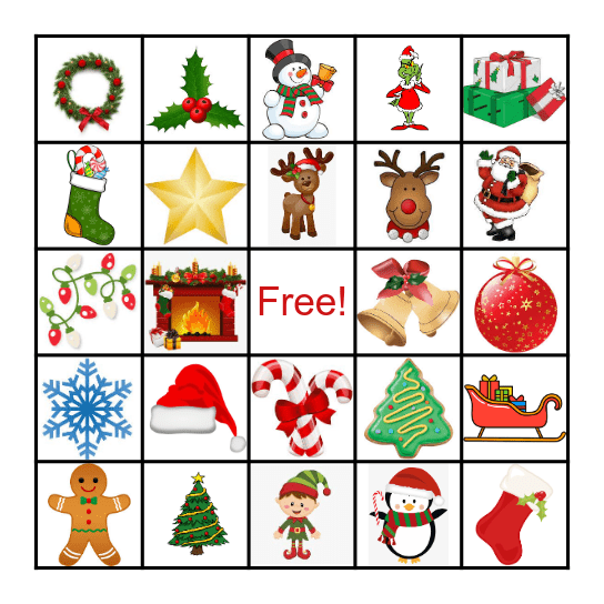 COLLECTIONS HOLIDAY BINGO Card