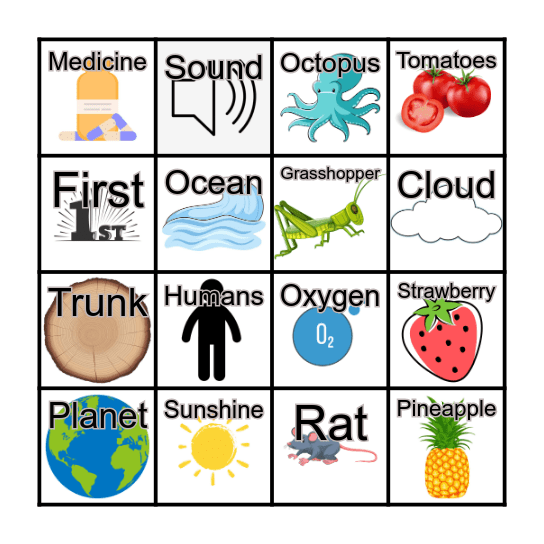 Science Loteria Bingo Card