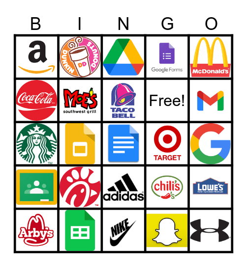 Logos Bingo Card