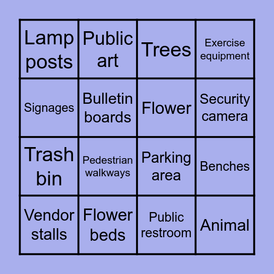 Image Bingo Card