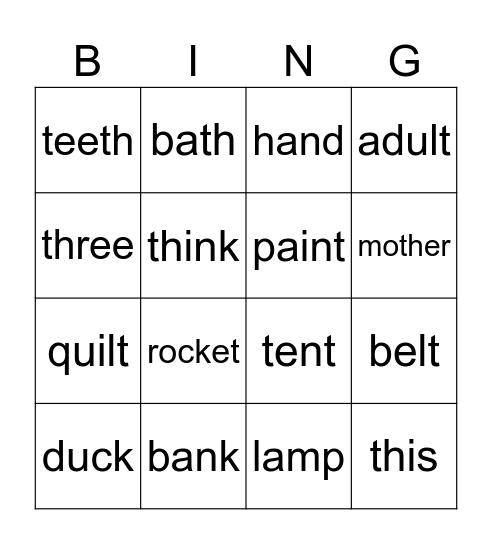 PN4 Review 3 Bingo Card